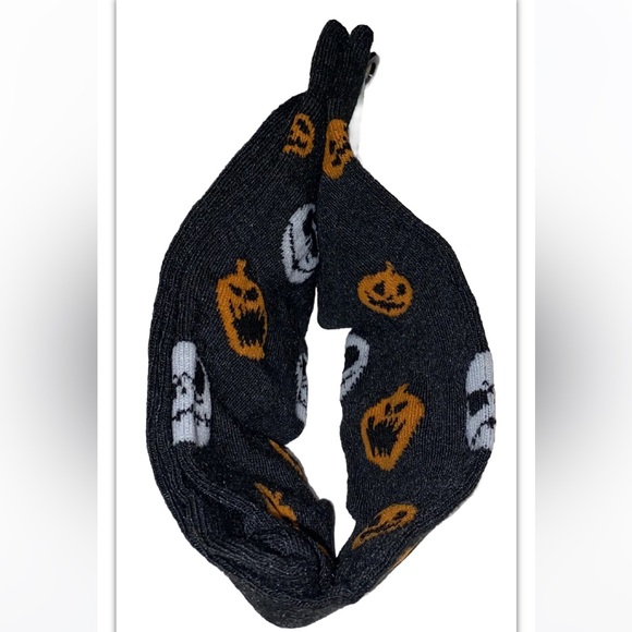 Nightmare Before Christmas Crew Socks 1Pair Men 6.5-12 Black Orange Jack Tim NEW - Picture 5 of 9